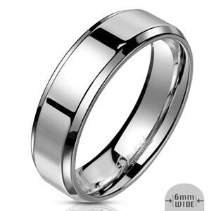316L Stainless Steel Wedding Band Ring Comfort Fit Mens Womens Silver Size 9